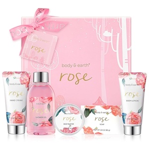 image:imageBODY amp EARTH Bath and Body Gift Set  6 Pcs Lavender Bath Kit for Women Spa Set Birthday Mothers Day Gift Set for Women Includes Bubble Bath Shower Gel Body LotionRose